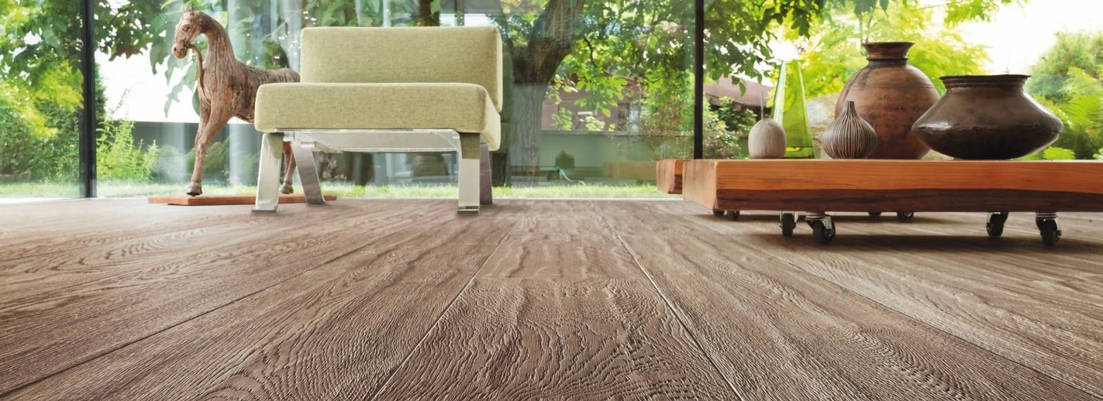 commande Parquet HARO Chene brun lavé cérusé markant raboté main