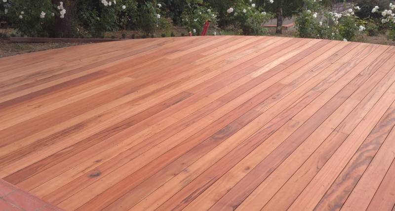 Muiracatiara en 21x145 mm, couleur naturelle