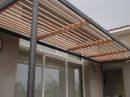 Pergola d'ombrage en lames obliques